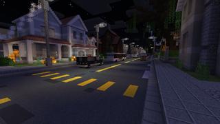 Screenshot of the Minecraft Bedrock Marketplace product Halloween Street created by Waypoint Studios.