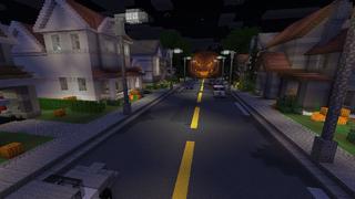 Screenshot of the Minecraft Bedrock Marketplace product Halloween Street created by Waypoint Studios.