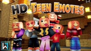 Thumbnail of the Minecraft Bedrock Marketplace product HD Teen Emotes created by Waypoint Studios.