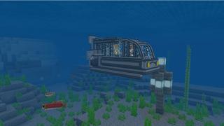 Screenshot of the Minecraft Bedrock Marketplace product Hidden Submarine Base created by Waypoint Studios.