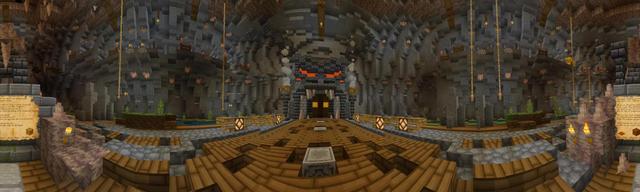 Panorama of the Minecraft Bedrock Marketplace product Infinite Temple Parkour created by Waypoint Studios.