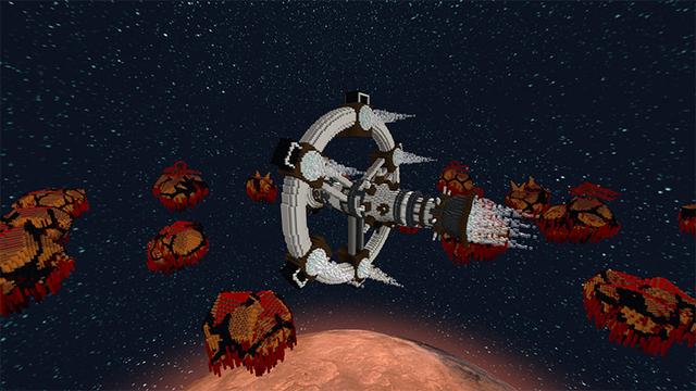Screenshot of the Minecraft Bedrock Marketplace product Lost in Space created by Waypoint Studios.