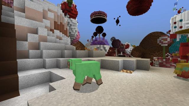 Screenshot of the Minecraft Bedrock Marketplace product Lucky Block Piñata Party created by Waypoint Studios.