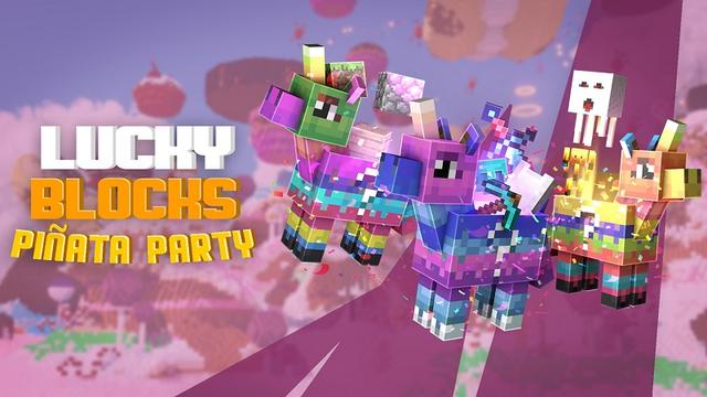 Thumbnail of the Minecraft Bedrock Marketplace product Lucky Block Piñata Party created by Waypoint Studios.