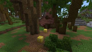 Screenshot of the Minecraft Bedrock Marketplace product Lucky Block Survival Island created by Waypoint Studios.