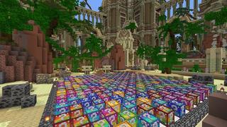 Screenshot of the Minecraft Bedrock Marketplace product Lucky Blocks Origin created by Waypoint Studios.