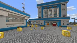 Screenshot of the Minecraft Bedrock Marketplace product Lucky Blocks created by Waypoint Studios.