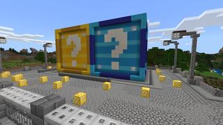 Screenshot of the Minecraft Bedrock Marketplace product Lucky Blocks created by Waypoint Studios.