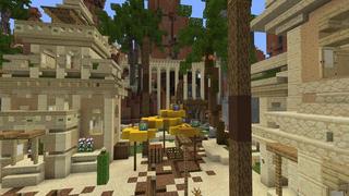 Screenshot of the Minecraft Bedrock Marketplace product Lucky Skyblock Vale do Deserto created by Waypoint Studios.