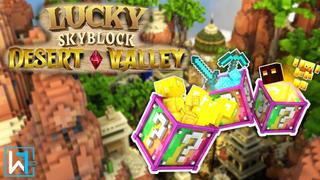 Thumbnail of the Minecraft Bedrock Marketplace product Lucky Skyblock Vale do Deserto created by Waypoint Studios.
