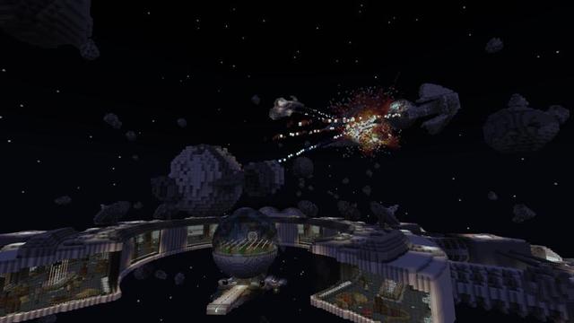 Screenshot of the Minecraft Bedrock Marketplace product Lucky Skyblock Interstellar created by Waypoint Studios.