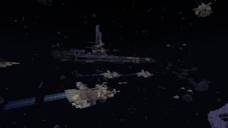 Screenshot of the Minecraft Bedrock Marketplace product Lucky Skyblock Spaceship created by Waypoint Studios.