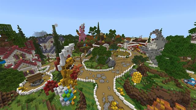 Screenshot of the Minecraft Bedrock Marketplace product Lucky Spring Eggs created by Waypoint Studios.