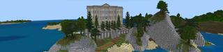 Panorama of the Minecraft Bedrock Marketplace product Luxury Palace created by Waypoint Studios.