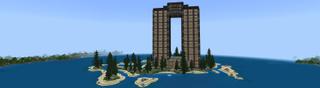 Panorama of the Minecraft Bedrock Marketplace product Luxury Resort created by Waypoint Studios.