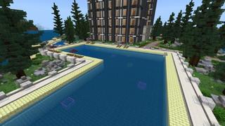 Screenshot of the Minecraft Bedrock Marketplace product Luxury Resort created by Waypoint Studios.