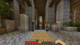 Screenshot of the Minecraft Bedrock Marketplace product Medieval Lucky Block Race created by Waypoint Studios.