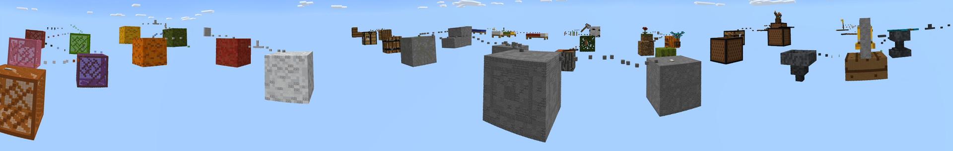 Panorama of the Minecraft Bedrock Marketplace product Mega Block Parkour 3 created by Waypoint Studios.