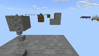 Screenshot of the Minecraft Bedrock Marketplace product Mega Block Parkour 3 created by Waypoint Studios.