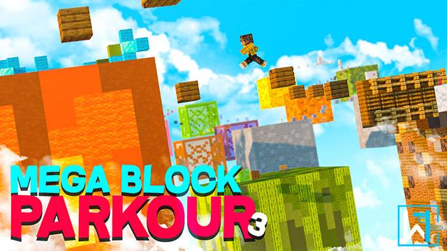 Thumbnail of the Minecraft Bedrock Marketplace product Mega Block Parkour 3 created by Waypoint Studios.