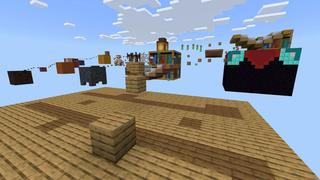 Screenshot of the Minecraft Bedrock Marketplace product Mega Block Parkour 2 created by Waypoint Studios.