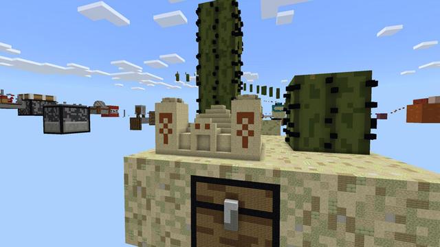 Screenshot of the Minecraft Bedrock Marketplace product Mega Block Parkour 2 created by Waypoint Studios.