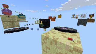 Screenshot of the Minecraft Bedrock Marketplace product Mega Block Parkour 2 created by Waypoint Studios.