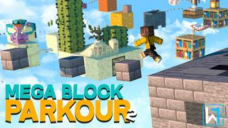 Thumbnail of the Minecraft Bedrock Marketplace product Mega Block Parkour 2 created by Waypoint Studios.