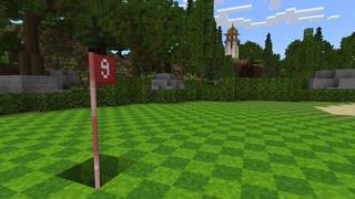 Screenshot of the Minecraft Bedrock Marketplace product Mega Golf Mansion created by Waypoint Studios.