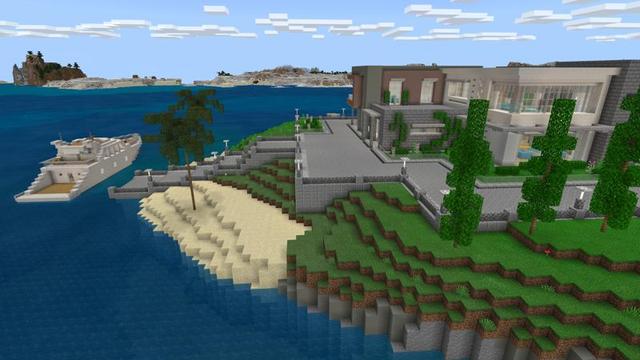 Screenshot of the Minecraft Bedrock Marketplace product Millionaire Island Mansion created by Waypoint Studios.