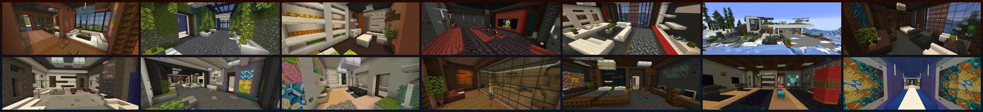 Panorama of the Minecraft Bedrock Marketplace product Millionaire Mansion Deluxe created by Waypoint Studios.
