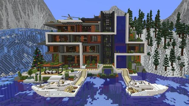 Screenshot of the Minecraft Bedrock Marketplace product Millionaire Mansion Deluxe created by Waypoint Studios.