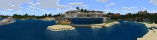 Panorama of the Minecraft Bedrock Marketplace product Millionaire Modern Mansion created by Waypoint Studios.