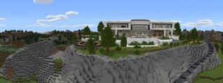 Panorama of the Minecraft Bedrock Marketplace product Millionaire Party Mansion created by Waypoint Studios.