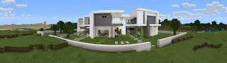 Panorama of the Minecraft Bedrock Marketplace product Millionaire Summer Mansion created by Waypoint Studios.