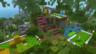 Screenshot of the Minecraft Bedrock Marketplace product Mini Golf Island created by Waypoint Studios.