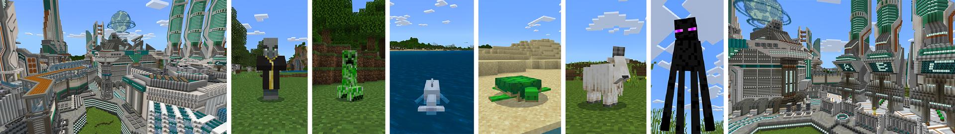 Panorama of the Minecraft Bedrock Marketplace product Mob Morph created by Waypoint Studios.