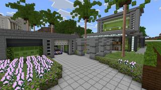 Screenshot of the Minecraft Bedrock Marketplace product Modern Mansions created by Waypoint Studios.