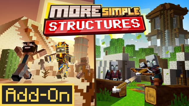 Thumbnail of the Minecraft Bedrock Marketplace product More Simple Structures created by Waypoint Studios.