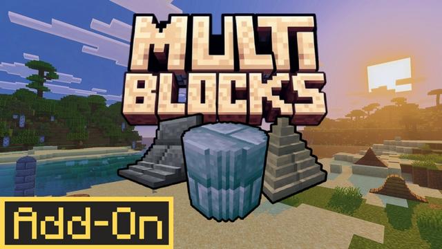 Thumbnail of the Minecraft Bedrock Marketplace product MultiBlocks created by Waypoint Studios.