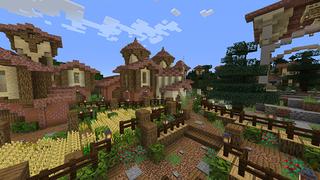 Screenshot of the Minecraft Bedrock Marketplace product Mystery Village created by Waypoint Studios.