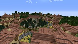 Screenshot of the Minecraft Bedrock Marketplace product Mystery Village created by Waypoint Studios.