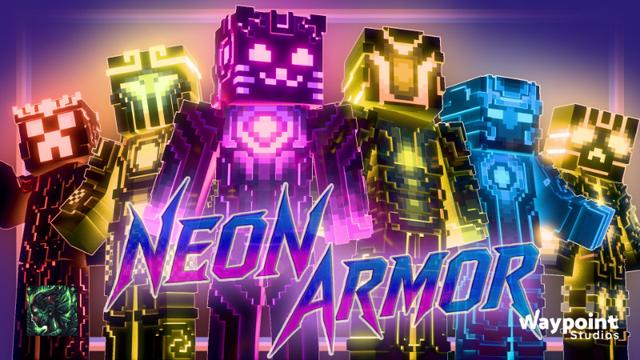 Thumbnail of the Minecraft Bedrock Marketplace product Neon Armor created by Waypoint Studios.