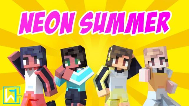 Thumbnail of the Minecraft Bedrock Marketplace product Neon Summer created by Waypoint Studios.