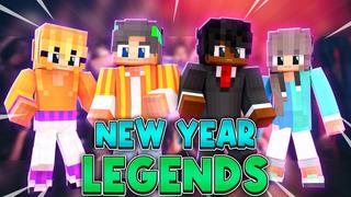 Thumbnail of the Minecraft Bedrock Marketplace product New Year Legends created by Waypoint Studios.