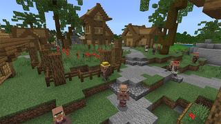 Screenshot of the Minecraft Bedrock Marketplace product Noob vs Pro Town created by Waypoint Studios.