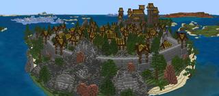 Panorama of the Minecraft Bedrock Marketplace product Nordic Kingdom created by Waypoint Studios.
