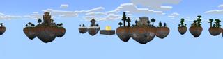 Panorama of the Minecraft Bedrock Marketplace product One Block! created by Waypoint Studios.