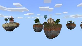 Screenshot of the Minecraft Bedrock Marketplace product One Block! created by Waypoint Studios.