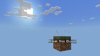 Screenshot of the Minecraft Bedrock Marketplace product One Block created by Waypoint Studios.